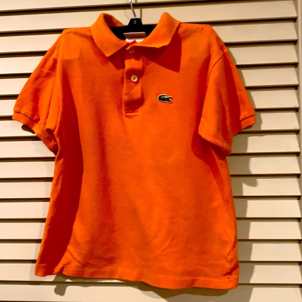 Lacoste Kids Bright Orange Polo Shirt